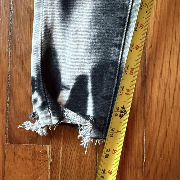 Vervet by Flying Monkey Black and White High Rise Skinny Ankle Jeans 25 - Picture 9 of 11